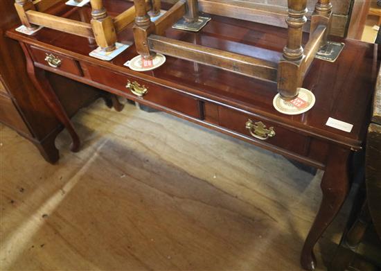 Slim mahogany side table